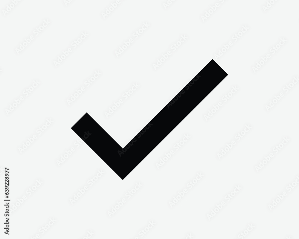 Check Mark Icon Verify Verification Tick Checkmark Correct Approve Approval Approved Pass Quality Qualified Accurate Black White Vector Sign Symbol Check Mark Icon Verify Verification Tick Checkmark Correct Approve Approval Approved Pass Quality Qualified Accurate Black White Vector Sign Symbol