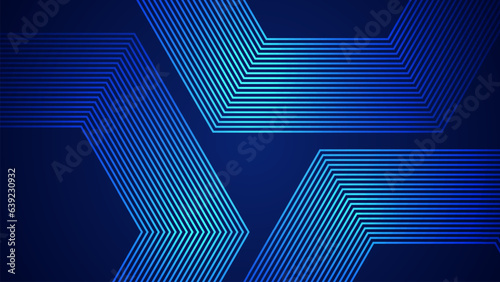 Dark blue simple abstract background with lines in a geometric style as the main element.