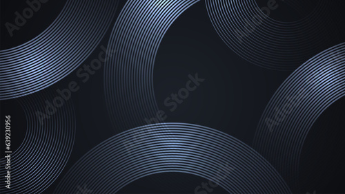 Black simple abstract background with curved style lines as the main element.