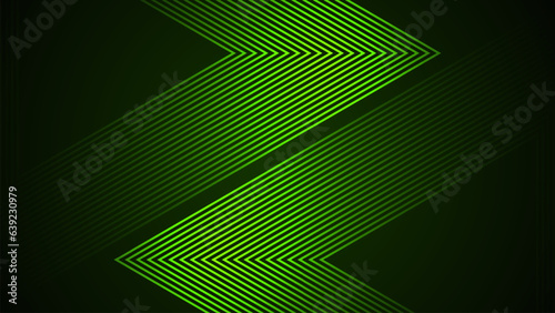 Dark green simple abstract background with lines in a wavy style geometric style as the main element.