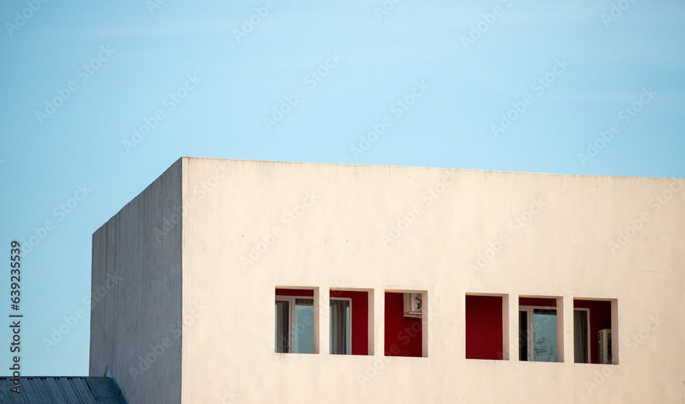 Multi-storey buildings, windows in the house, the sky of nature. Multi-storey buildings, windows in the house, the sky of nature.
