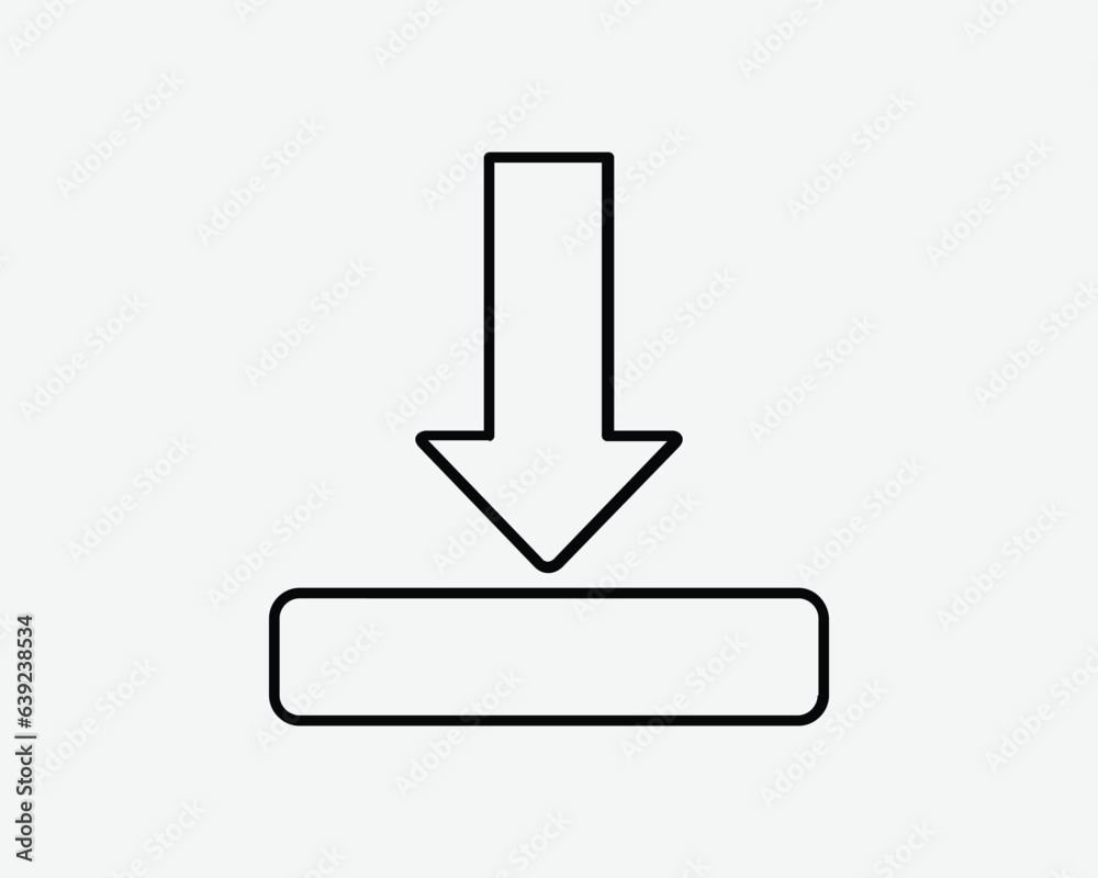 Download Line Icon Downloader Load Arrow Button Storage Data Internet Connection Black White Line Shape Vector Clipart Graphic Artwork Sign Symbol Download Line Icon Downloader Load Arrow Button Storage Data Internet Connection Black White Line Shape Vector Clipart Graphic Artwork Sign Symbol