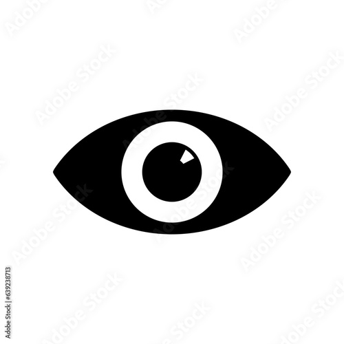 Eye view icon vector in flat style. Watch, viewer sign symbol