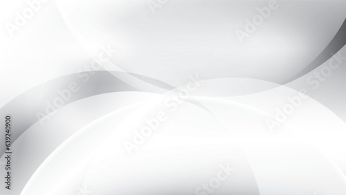 Fototapeta Naklejka Na Ścianę i Meble -  Abstract white and gray color background with geometric round shape. Vector illustration.
