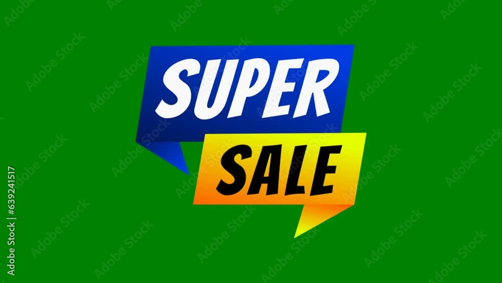 big sale animation on green background for promotion. big sale animation on green background for promotion.