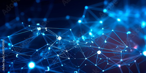 Abstract Healthcare Network: abstract depiction of a global healthcare network, with interconnected nodes and data streams.