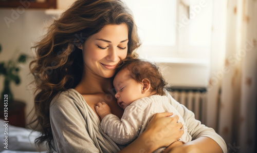 Free Download Mom and Baby Bonding at Home: A Precious Moment to Cherish - GFXLoad