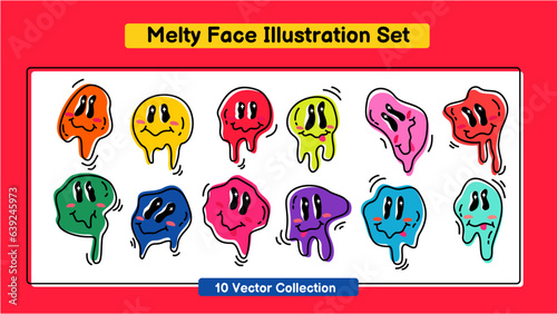 Melty Face Illustration Collection Set