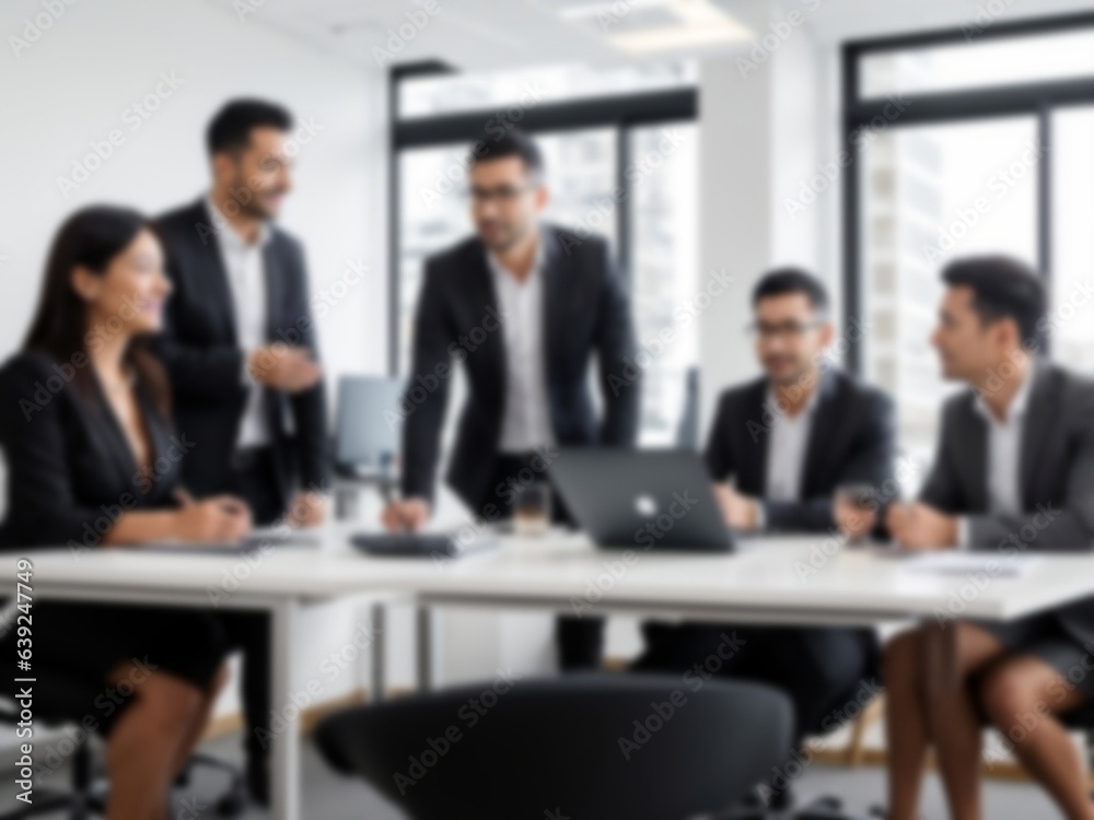 Blurred business people meeting at the office, blurred office interior space background for presentation. Blurred business people meeting at the office, blurred office interior space background for presentation.