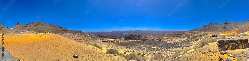 Panorama of the desert mountains