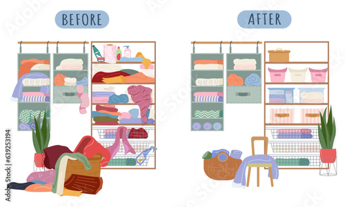 Walk In Closet Before And After Ordering