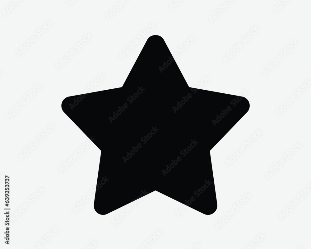 Star Icon Five 5 Point Favourite Saved Button Web App Christmas Black Silhouette Shape Outline Cutout Sign Symbol Vector Illustration Graphic Artwork Star Icon Five 5 Point Favourite Saved Button Web App Christmas Black Silhouette Shape Outline Cutout Sign Symbol Vector Illustration Graphic Artwork