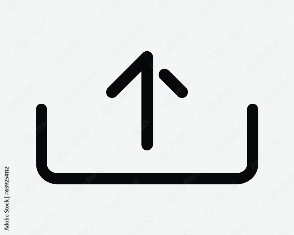 Upload Data Icon Up Load Internet Web Storage Server Cloud Computer App Button Site Website Document File Archive Black White Line Vector Sign Symbol Upload Data Icon Up Load Internet Web Storage Server Cloud Computer App Button Site Website Document File Archive Black White Line Vector Sign Symbol