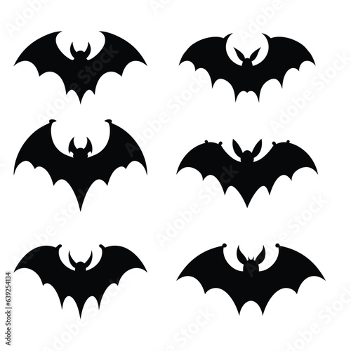 set of halloween bats