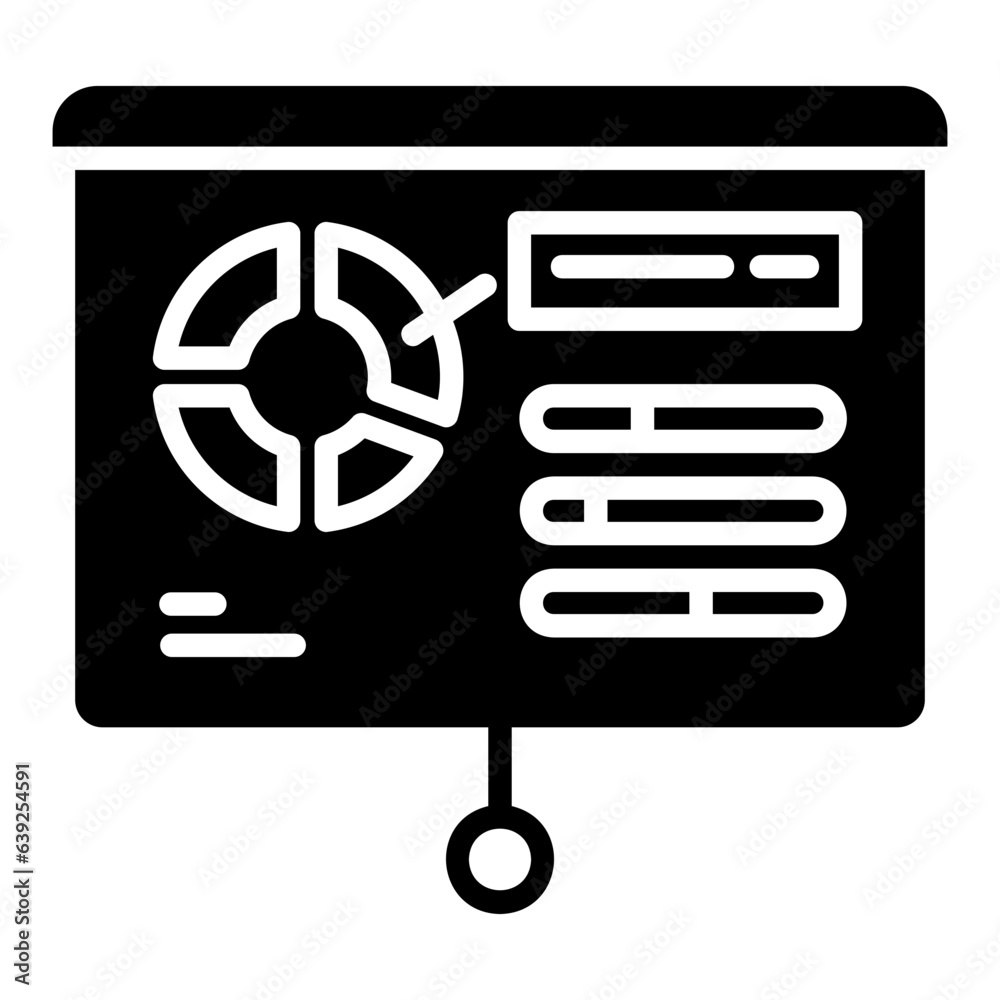 data visualization glyph icon data visualization glyph icon