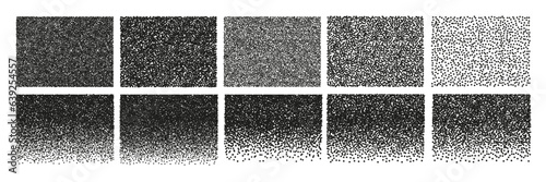Seamless abstract dot pattern Vector Set