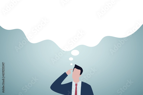 Mind wander or finding solution, contemplation.