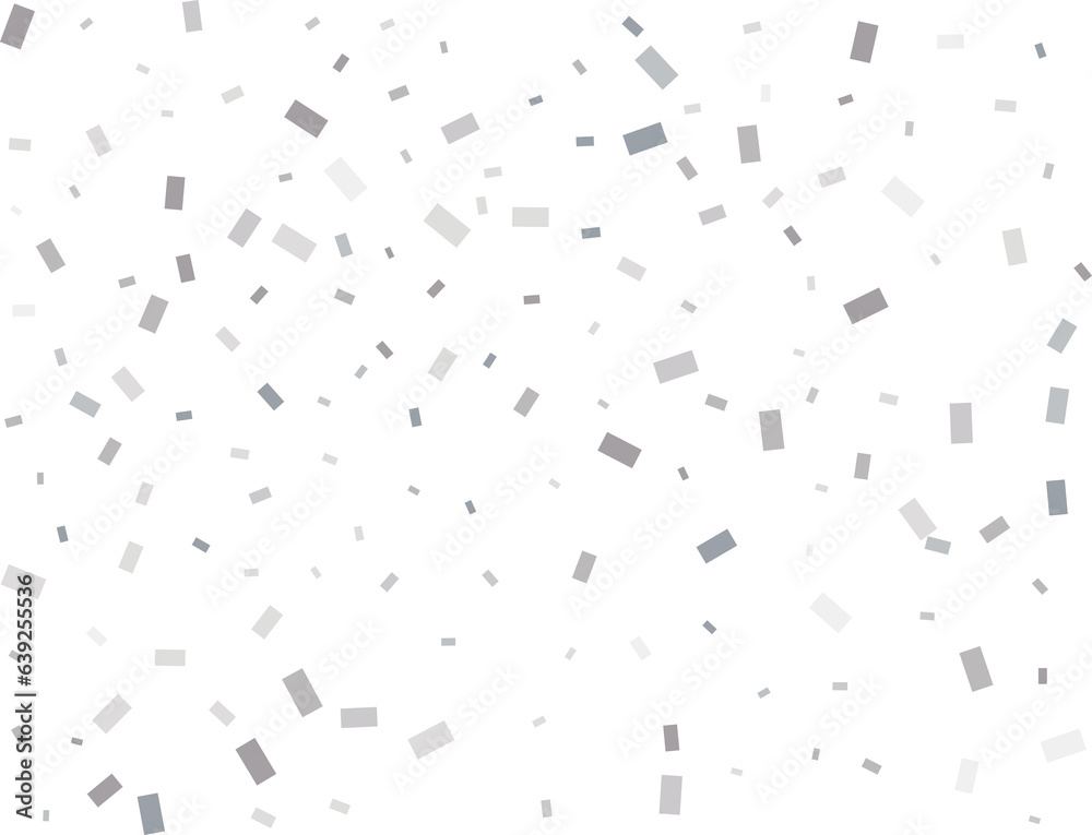 Falling Rectangular Silver Confetti Falling Rectangular Silver Confetti