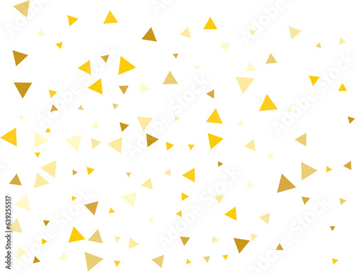 Gold Triangular Confetti