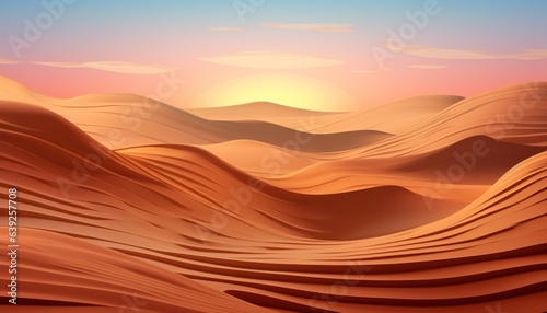 A desert dune with a ridge © olegganko