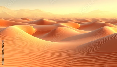 A desert dune with a ridge