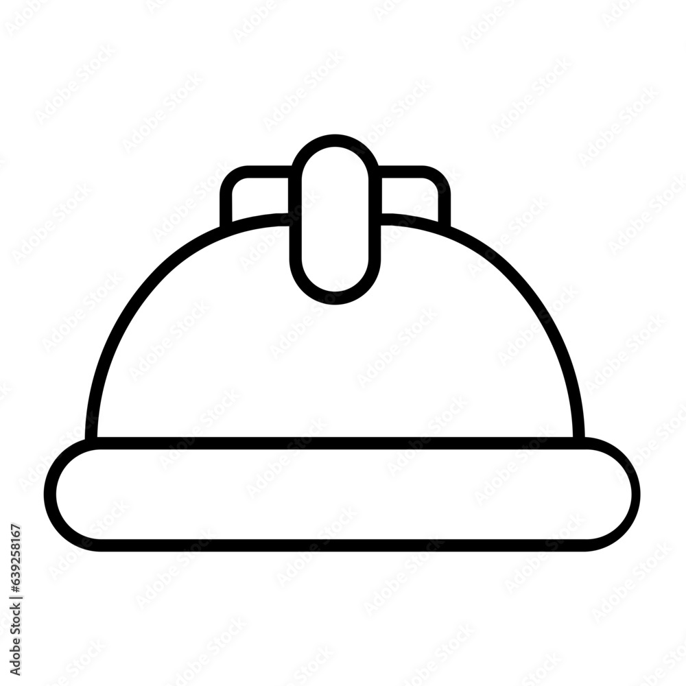 Obraz premium Mechanic Cap Outline Icon