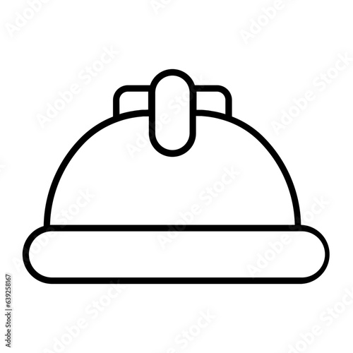 Mechanic Cap Outline Icon photo