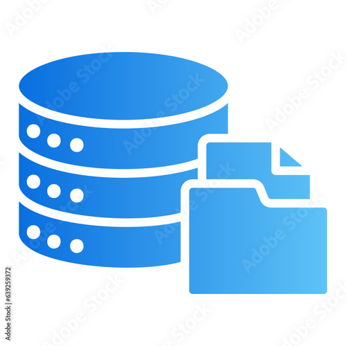database gradient icon
