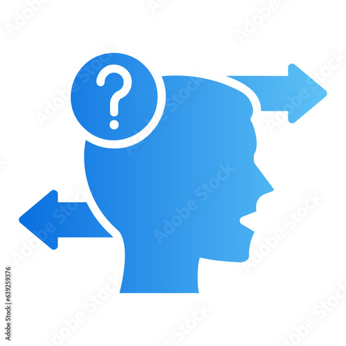 decision gradient icon