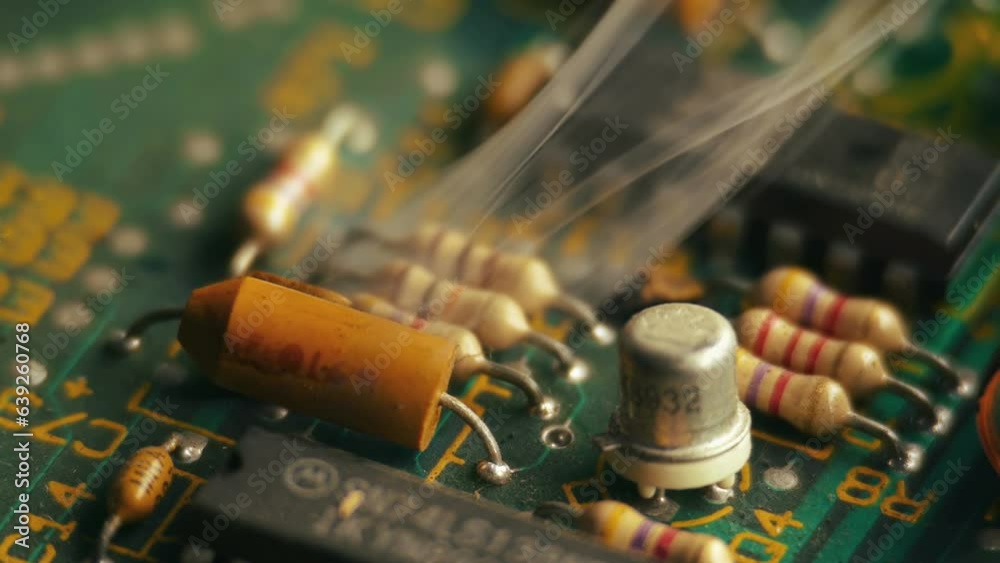 Tantalum capacitor explodes in slow motion. Computer virus consequences