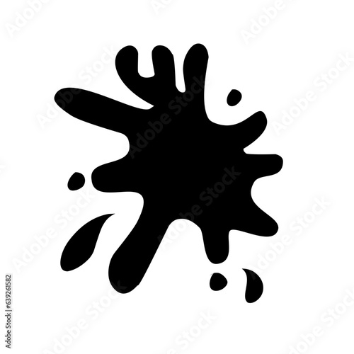 black paint splash icon