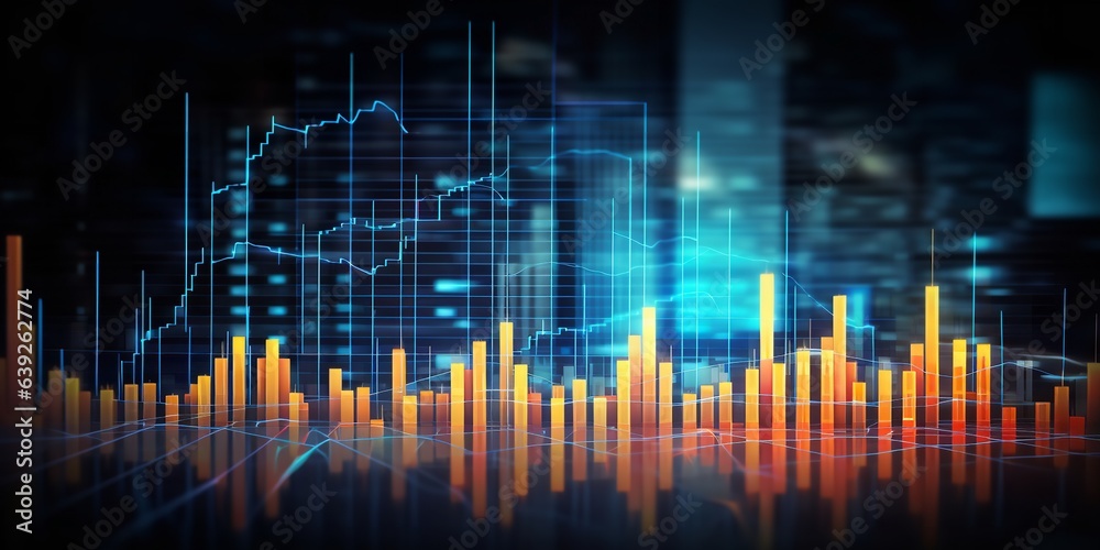 Growth graph chart. Generative Ai. Growth graph chart. Generative Ai.