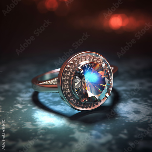 Ring with a Blue Gemstone