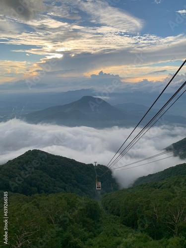 beautiful view in a cloudy day, Japan