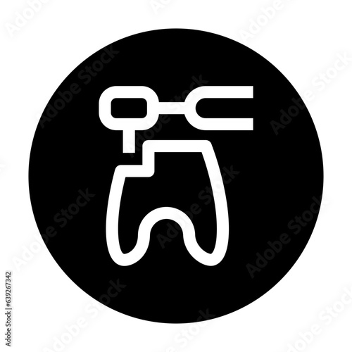 tooth feeling icon line style