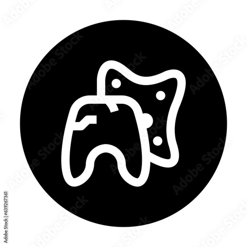 tooth germs icon line style