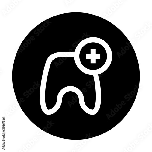 tooth icon line style