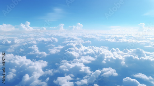 Breathtaking Daylight Cloudscapes: Aerial View of Beautifully Textured Clouds
