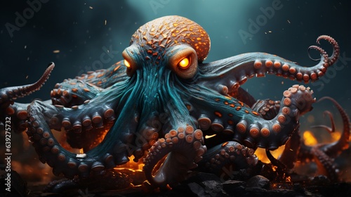 Generative AI. Octopus © TrySmartArt