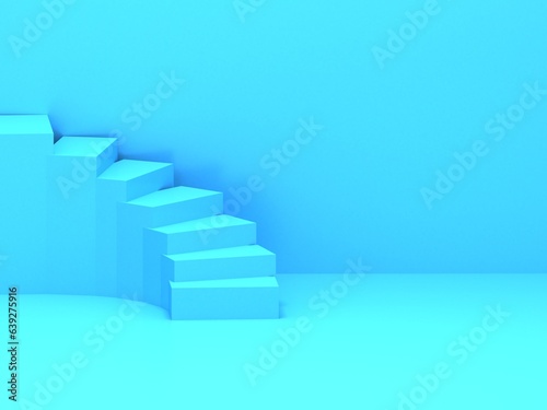 3d render stairs Stok 