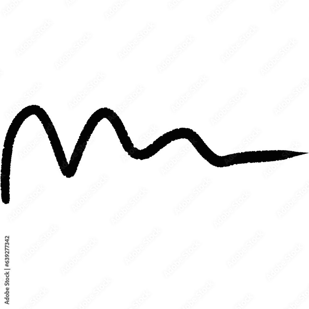 black wave pattern drawn by hand black wave pattern drawn by hand