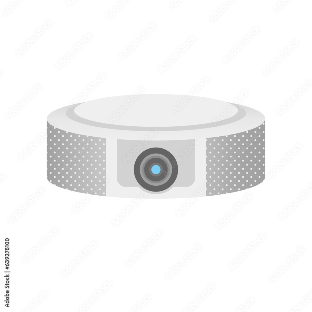 Obraz premium シンプルなイラスト_白いプロジェクター