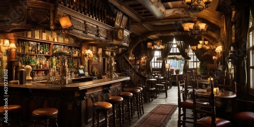 The interior of Irish Pub.