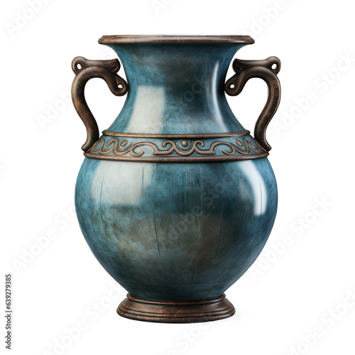 Amphora isolated on white created with Generative AI