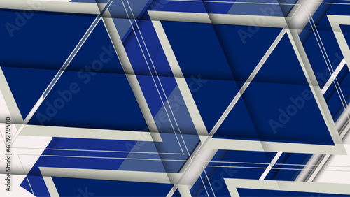 Modern dark blue and white abstract background. Geometry pattern design.