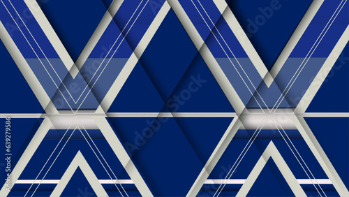 Modern dark blue and white abstract background. Geometry pattern design.