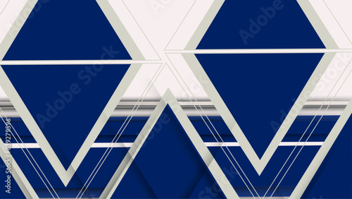 Modern dark blue and white abstract background. Geometry pattern design.