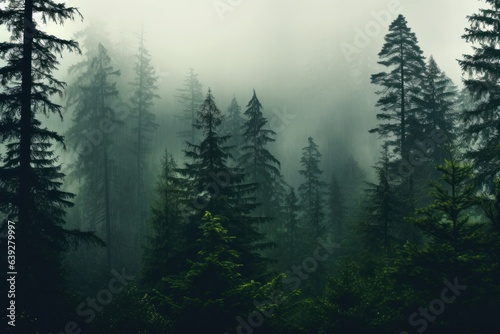 Rainforest's natural scene, Picturesque landscape photography. Generative AI