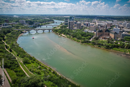 Wallpaper Mural Urban Heartbeat: Downtown Saskatoon, Saskatchewan Skyline Torontodigital.ca