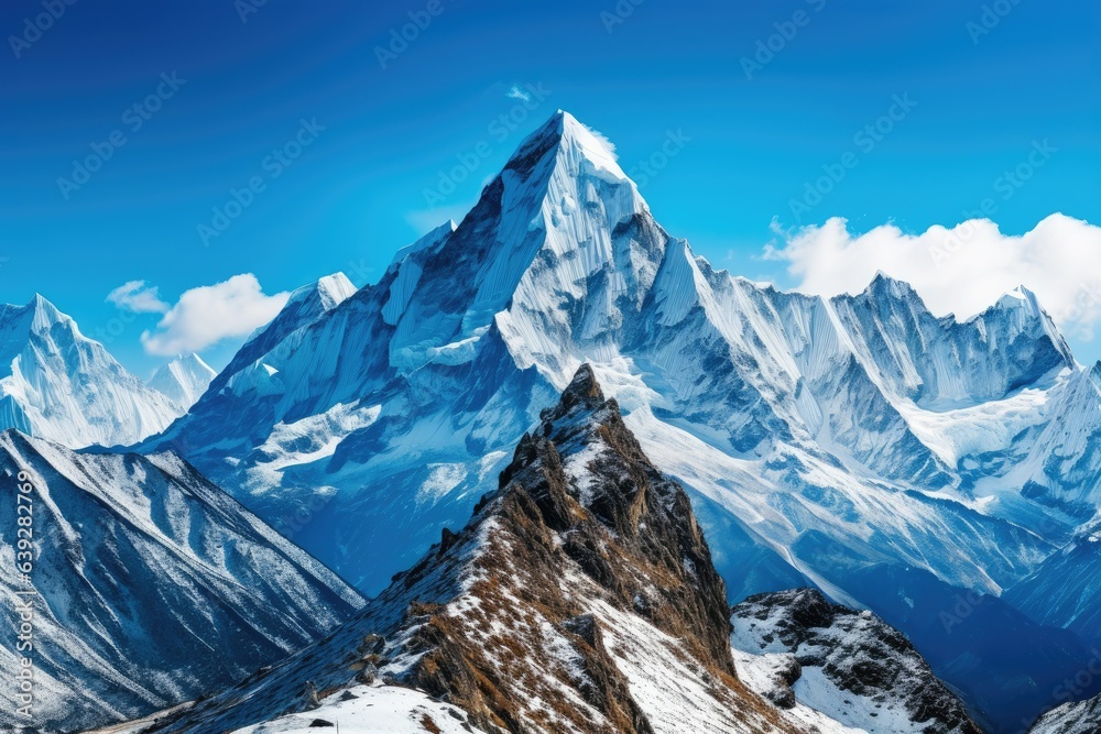Himalayan Snow Peaks - obrazy, fototapety, plakaty 